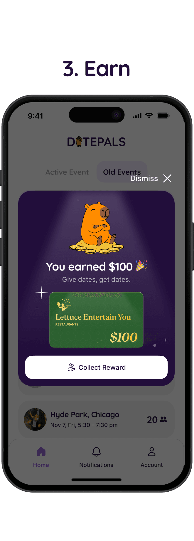 3. Earn